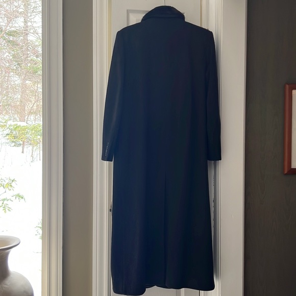 Calvin Klein long wool coat with faux beaver collar - Picture 6 of 10